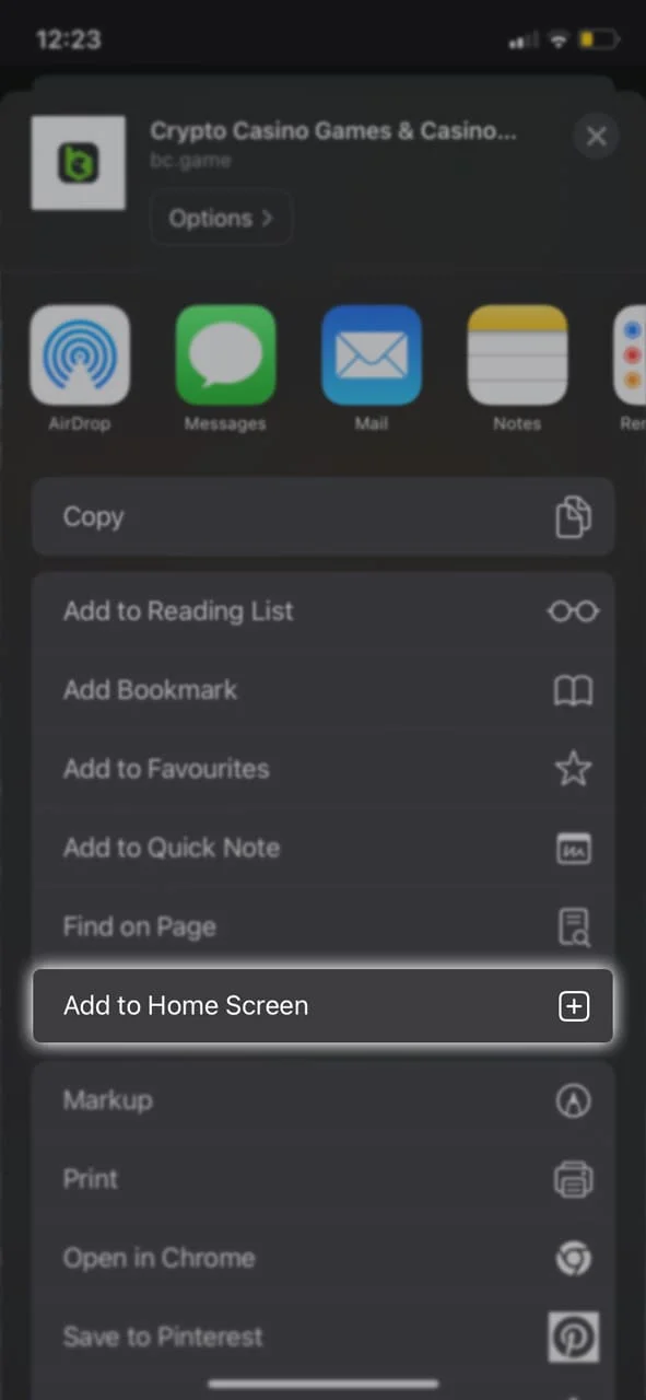 Add the BC Game Crash app to home screen and start playing game right now.