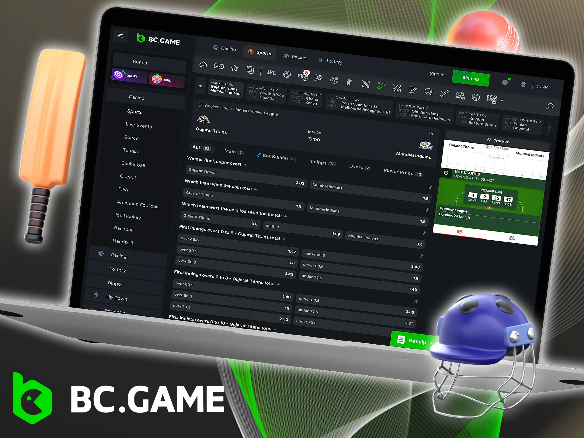 Have an unforgettable IPL betting experience with BC Game.