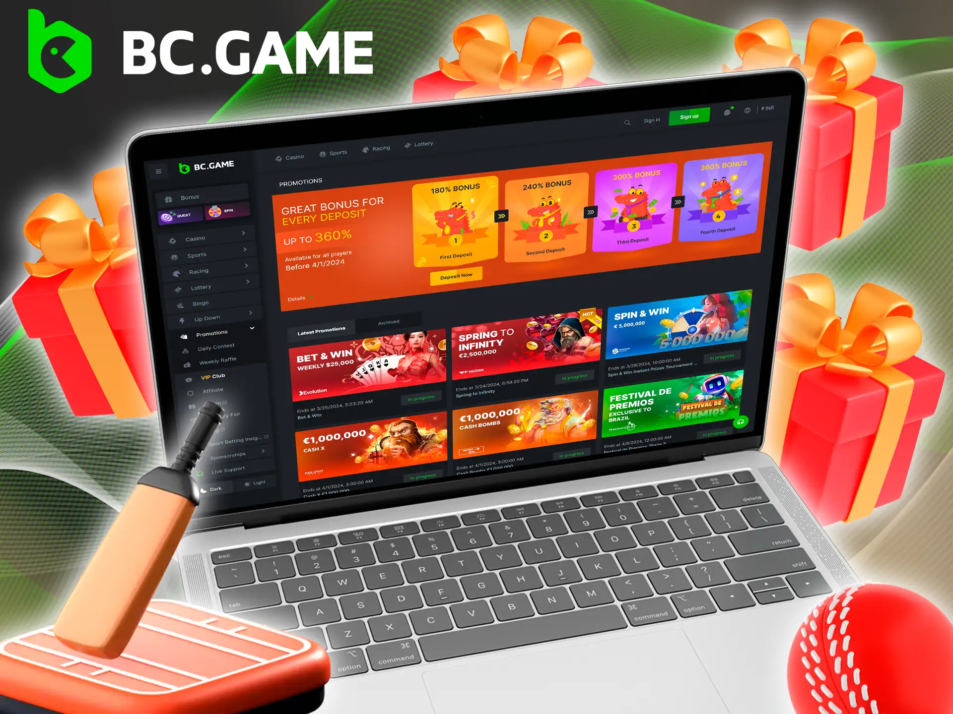 Start your journey through the world of IPL betting with BC Game welcome bonus.