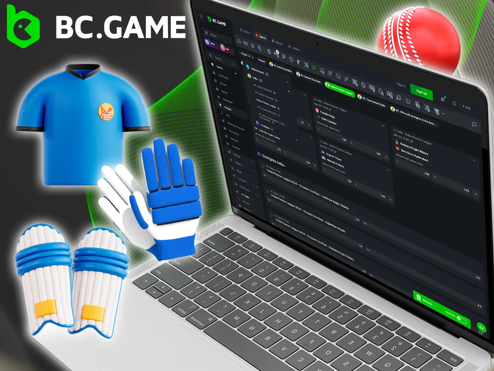 Place your bets on IPL at BC Game and be a part of the massive fight for the ultimate title.