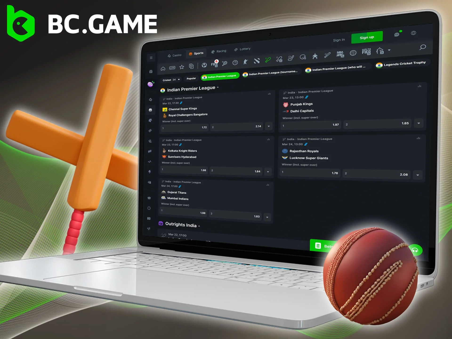 Understanding the features of odds in live IPL betting will help you maximize your winnings at BC Game.