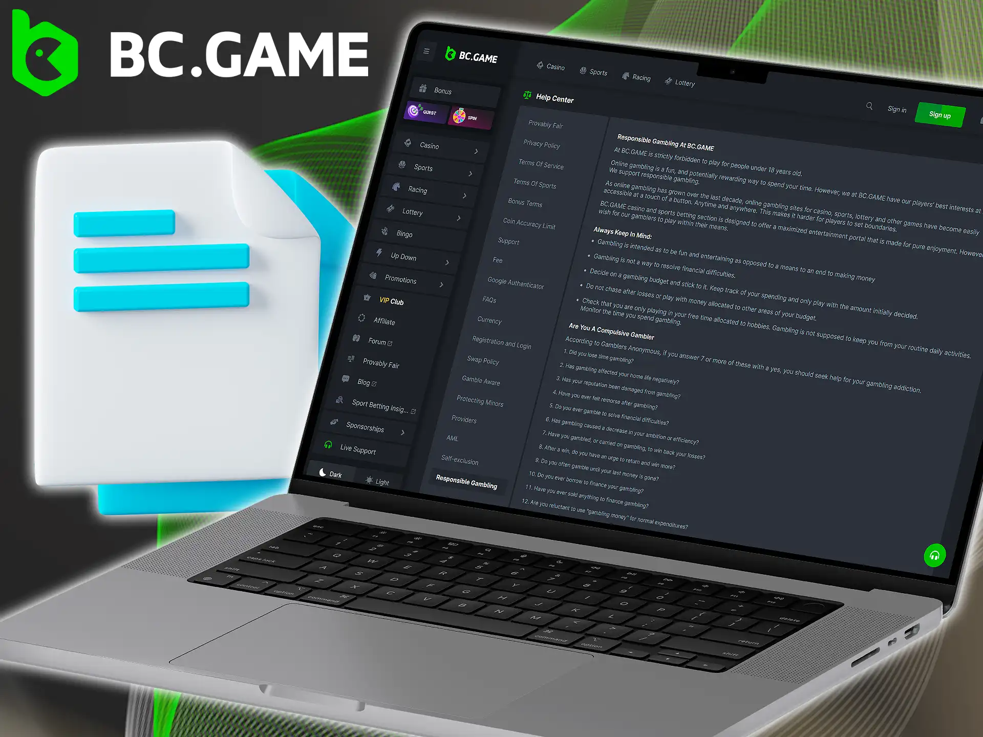 Find out what tools BC Game uses to protect its users from negative impacts.