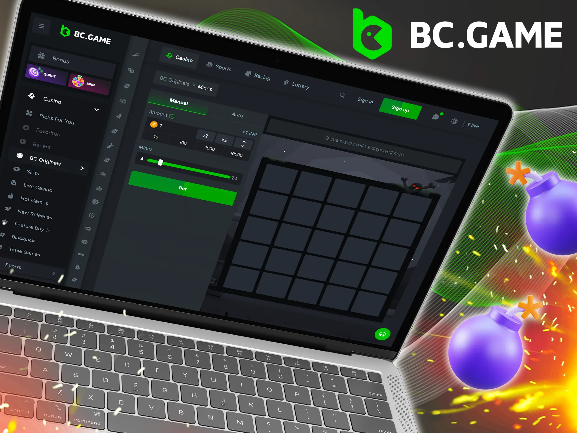 Familiarize yourself with the rules of BC Game Mines to increase your chances of winning.