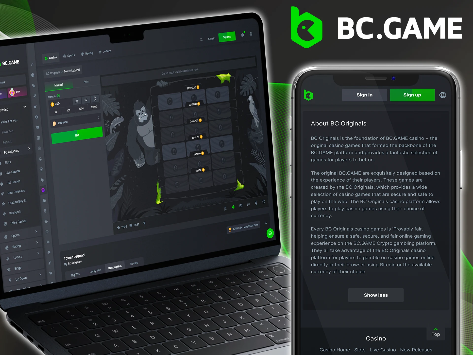 Tower Legend by BC Game is a great choice for slots enthusiasts.