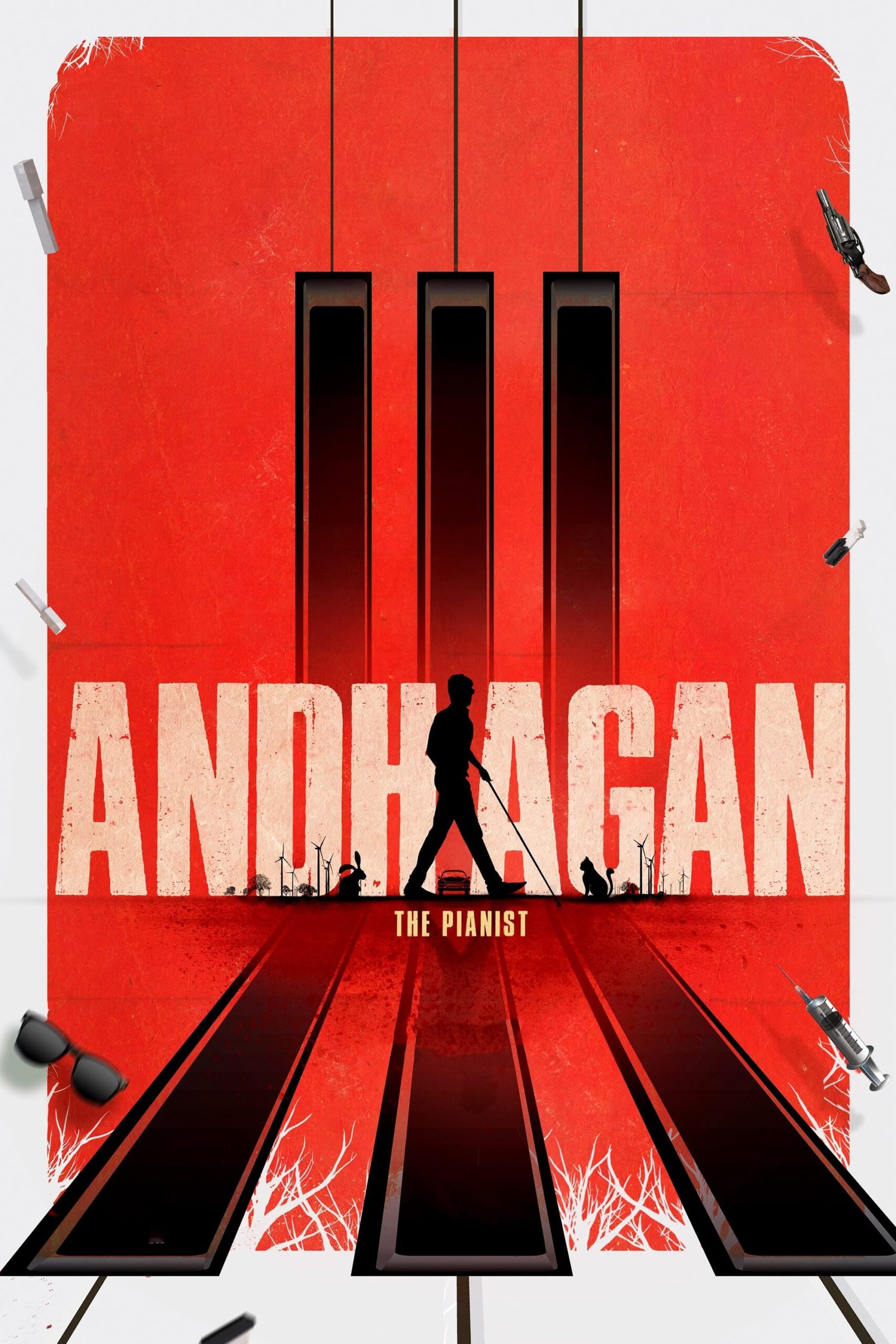 Poster for the movie "Andhagan"